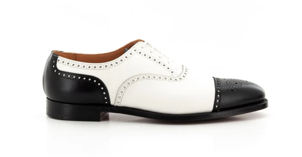 CROCKETT AND JONES - WESTFIELD CALF BLK/WHITE