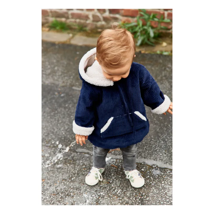 Frangin Frangine Sweat Capuche Velours Casimir | Bleu marine