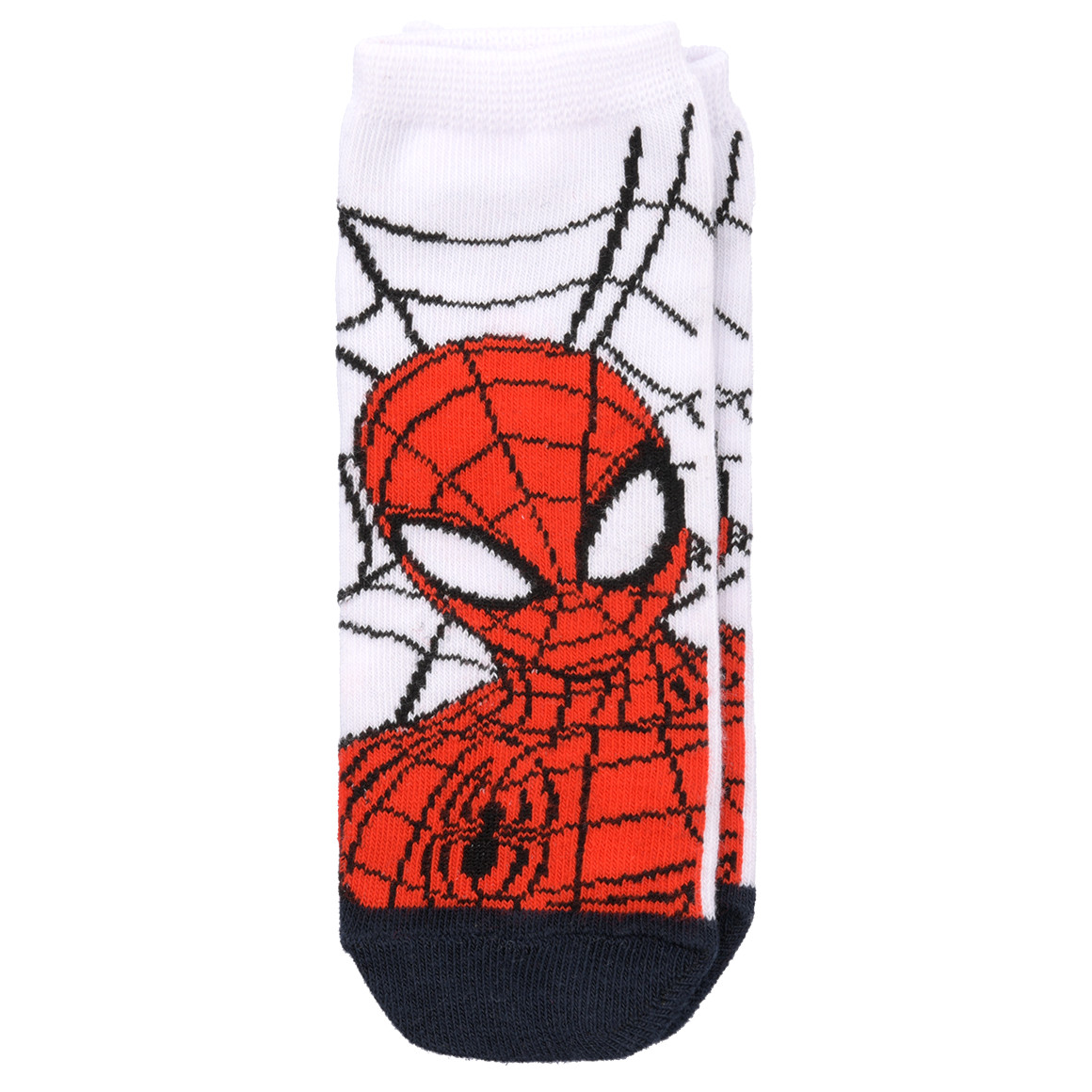 Topolino 3 Paar MARVEL Spider-Man Sneaker-Socken weiss / dunkelblau / blau