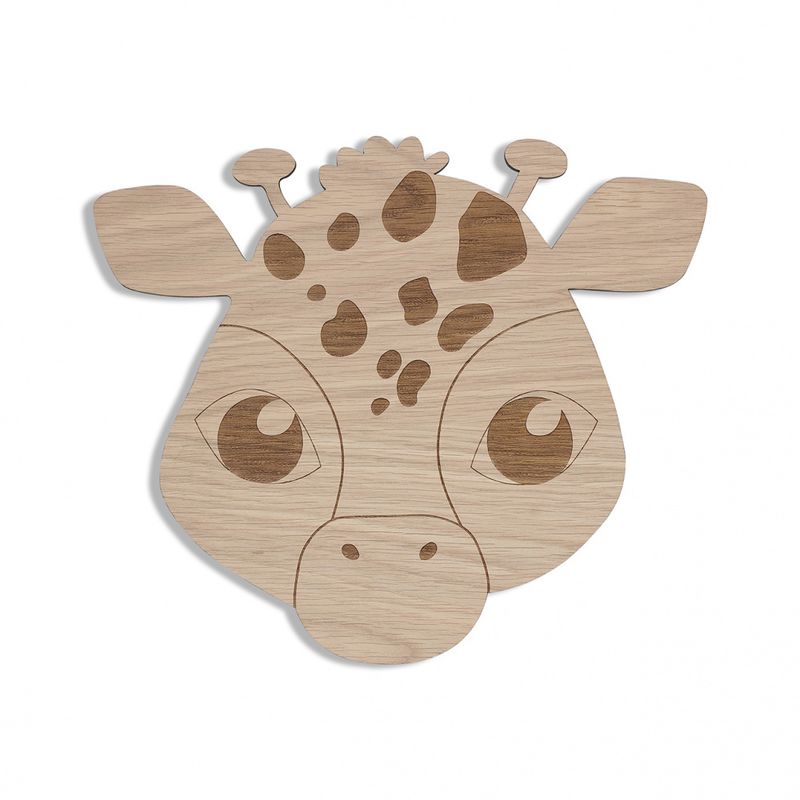 Maseliving Giraff Lampe i Eik