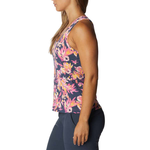 Débardeur randonnée COLUMBIA HIKE™ PERFORMANCE TANK WILD GERANIUM WISTERIAN/NOCTURNAL LOGO