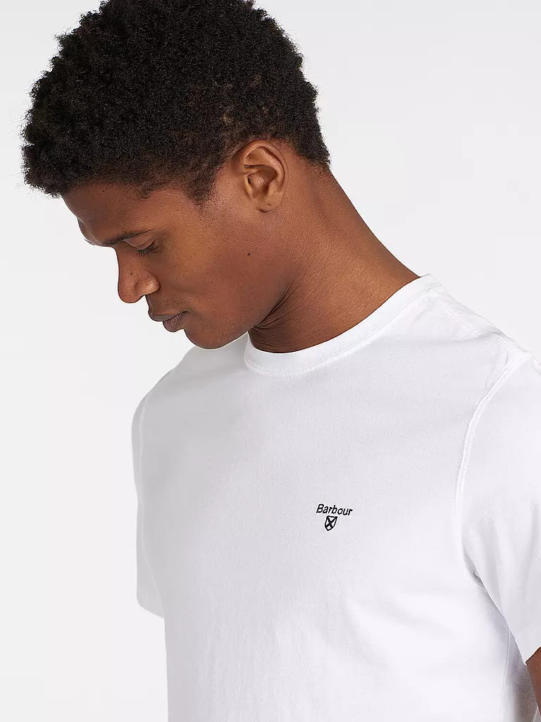 BARBOUR T-Shirt Regular Fit weiss