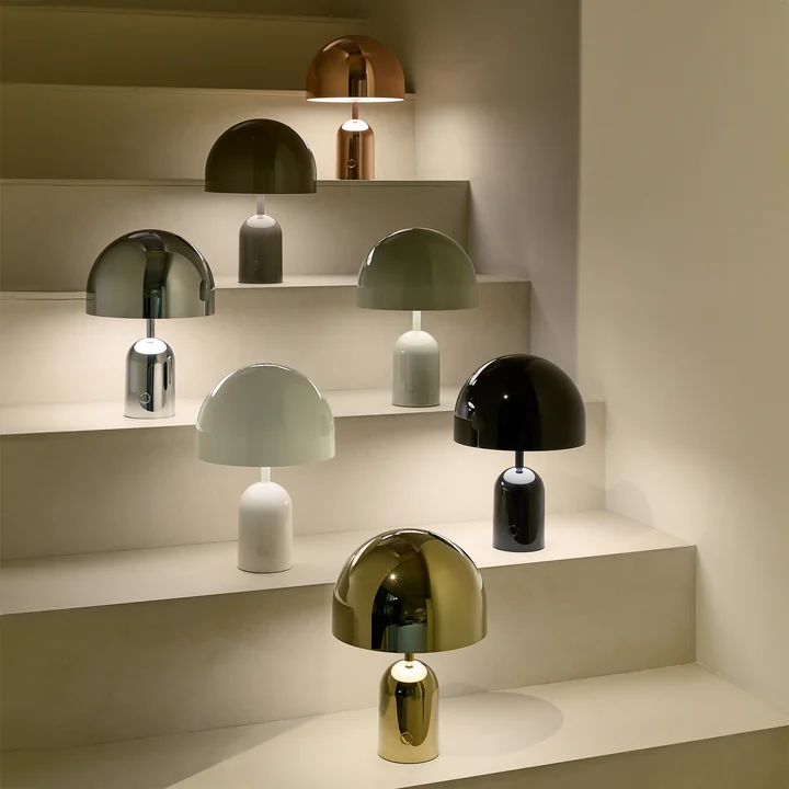 Tom Dixon - Bell LED Tischleuchte mit Akku, moosgrün