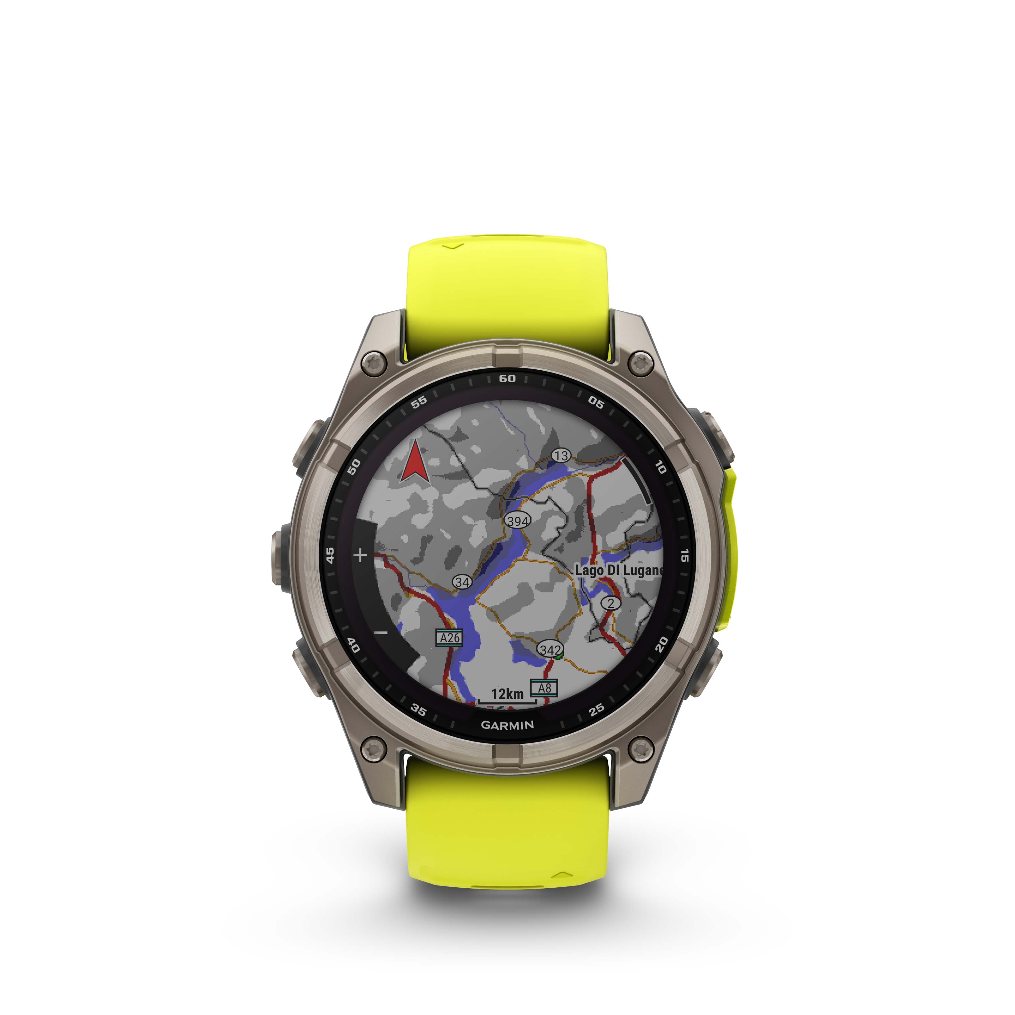 Garmin Fenix 8 47mm Sapphire Solar Titan/Yellow