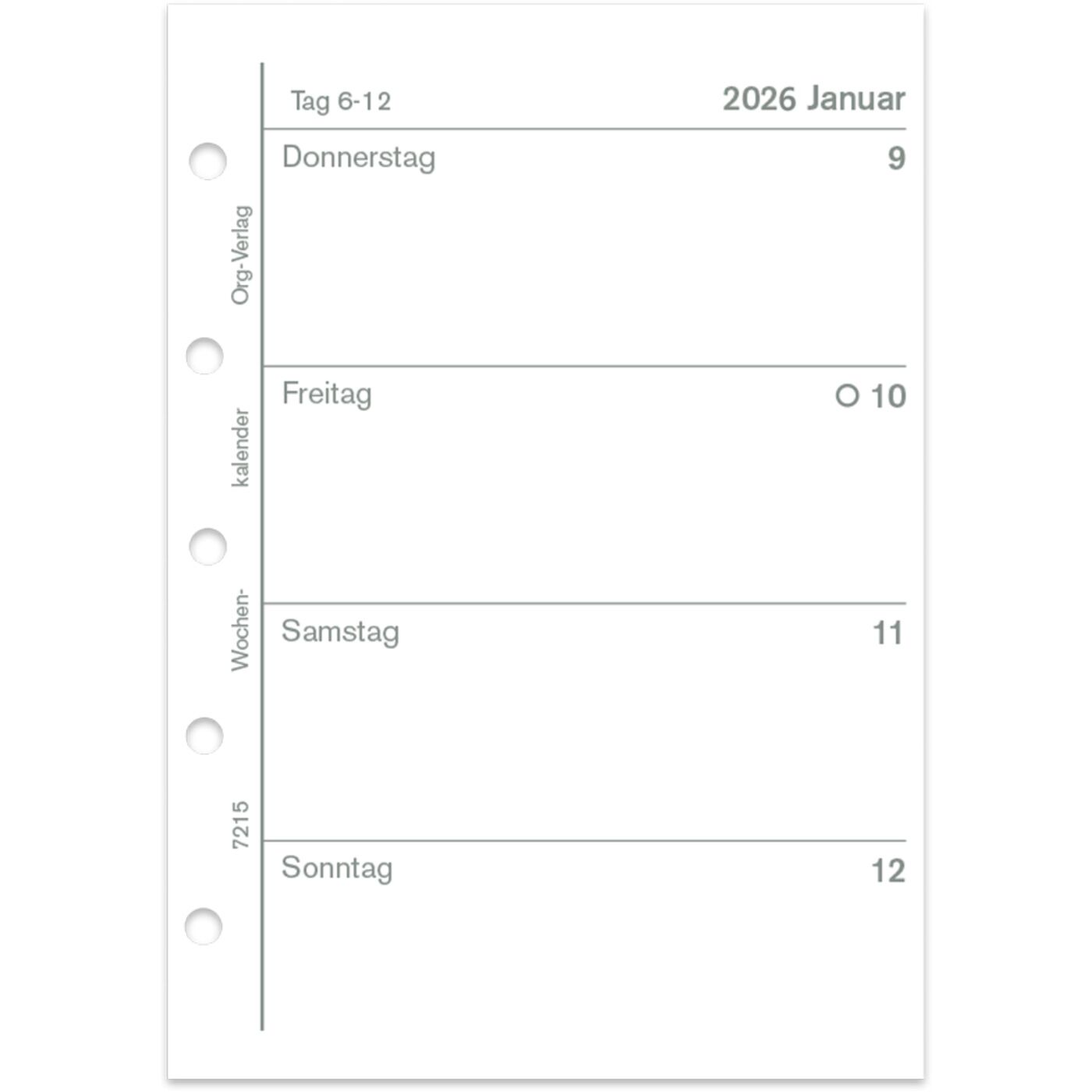 PraktikusWochenkalender Piccolo 7215