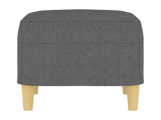 Repose-pied Gris foncé 60x50x41 cm Tissu