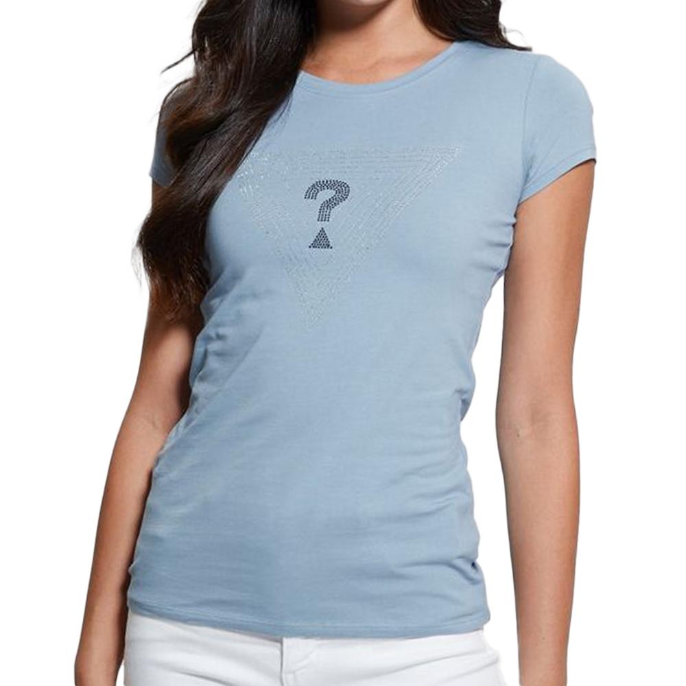 Guess T-shirt Bleu Femme Guess Maze