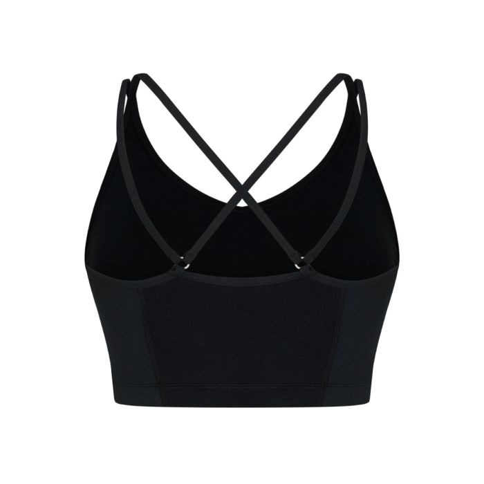 Zebdia Dame BH Sports Bra Slim Strap Sort