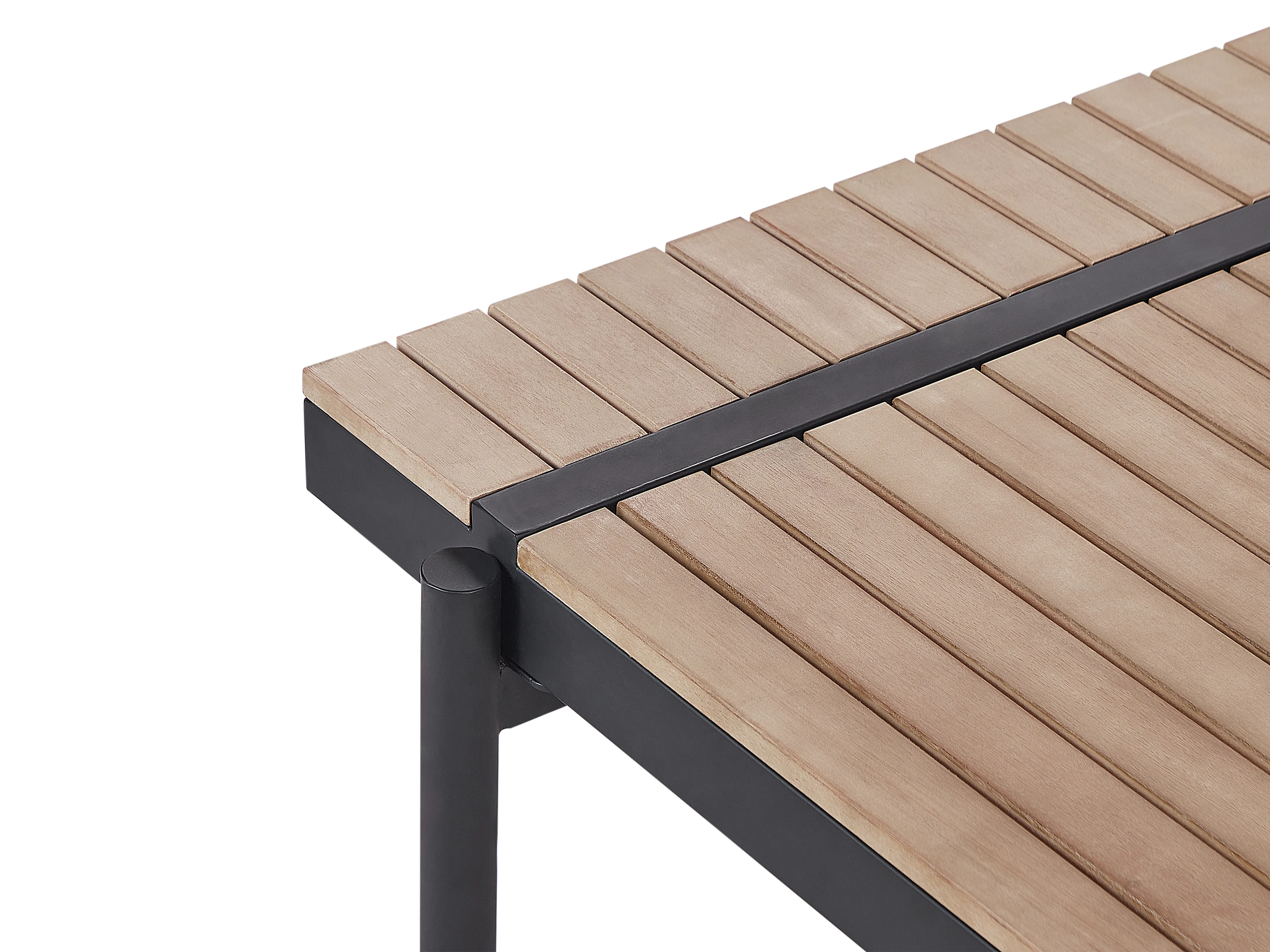 Tuin hoekloungeset met tafel 5-zits BELLARIVA Eucalyptushout Gebroken wit