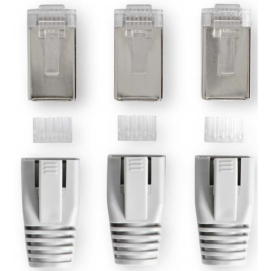 Nedis CCBW89380GY RJ45-connector voor CAT6a FTP netwerkkabel (set van 10)