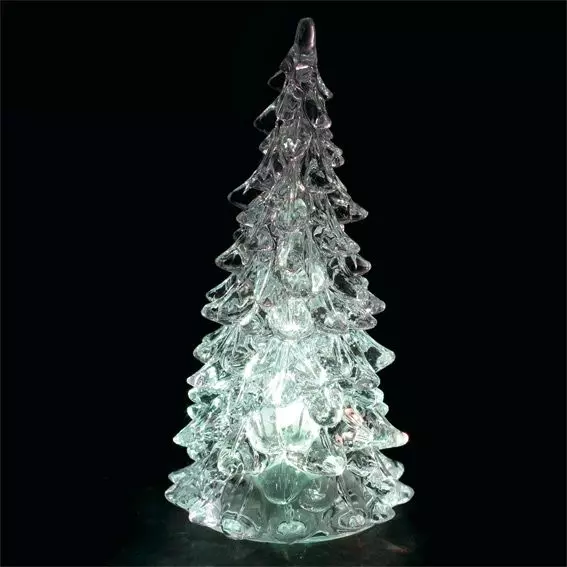 Sapin lumineux à piles (H8 cm) Noël Fantaisie Multicouleur