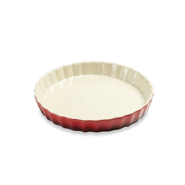 Moule à tarte en céramique 27 cm rouge Mathon