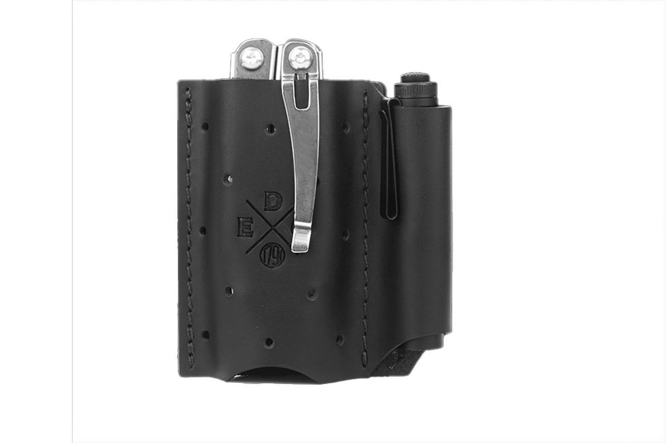 1791 EDC Action-Clip Duo Tool Organizer EDC-AC-DUO-BLK-A Black, lederen riemholster