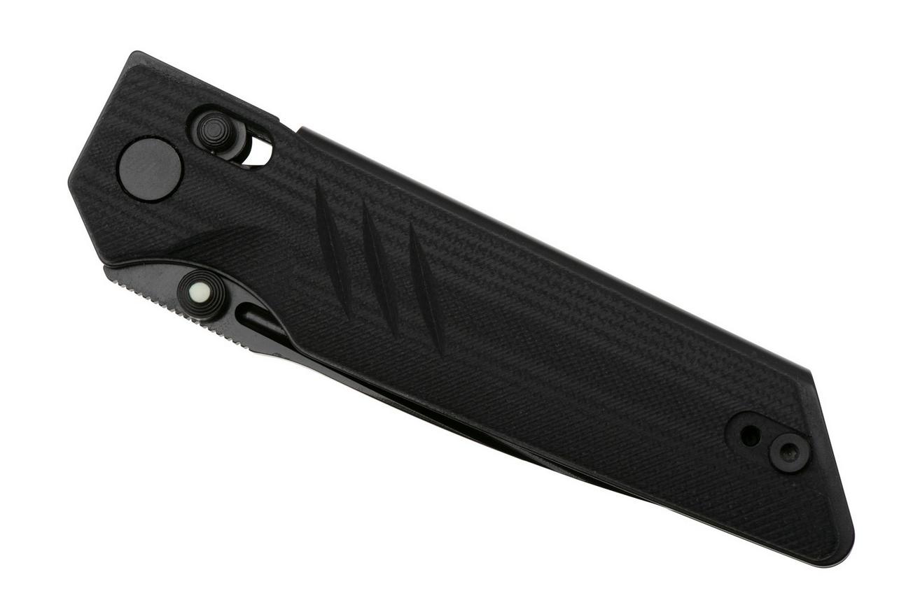 Real Steel Sacra Pro 7714BB PVD Böhler K110, Black G10, zakmes