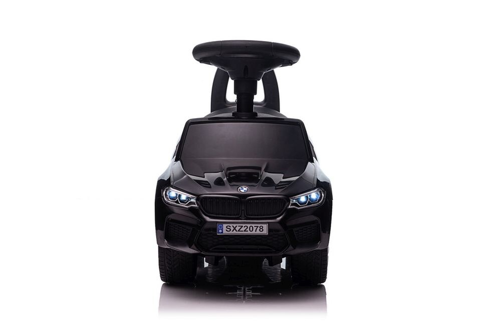 4in1 Kinder Rutschauto BMW M5 Rutscher Schiebestange MP3 Rutscher Kinderauto Schwarz
