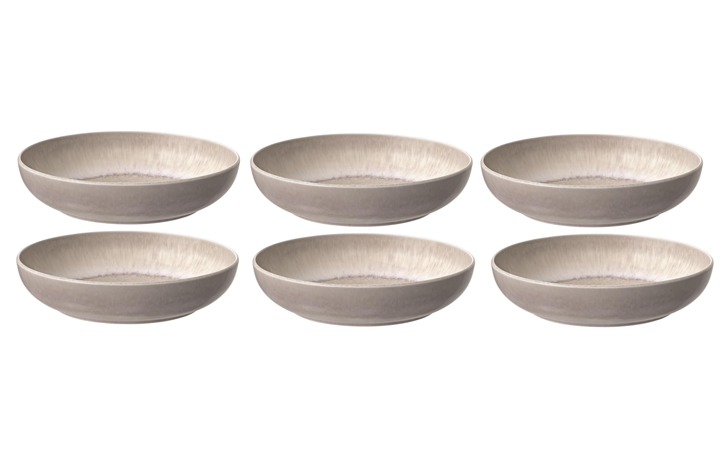 Snackschale Perlemor Sand 6 Stück, BeigeDipschälchen Set aus Porzellan