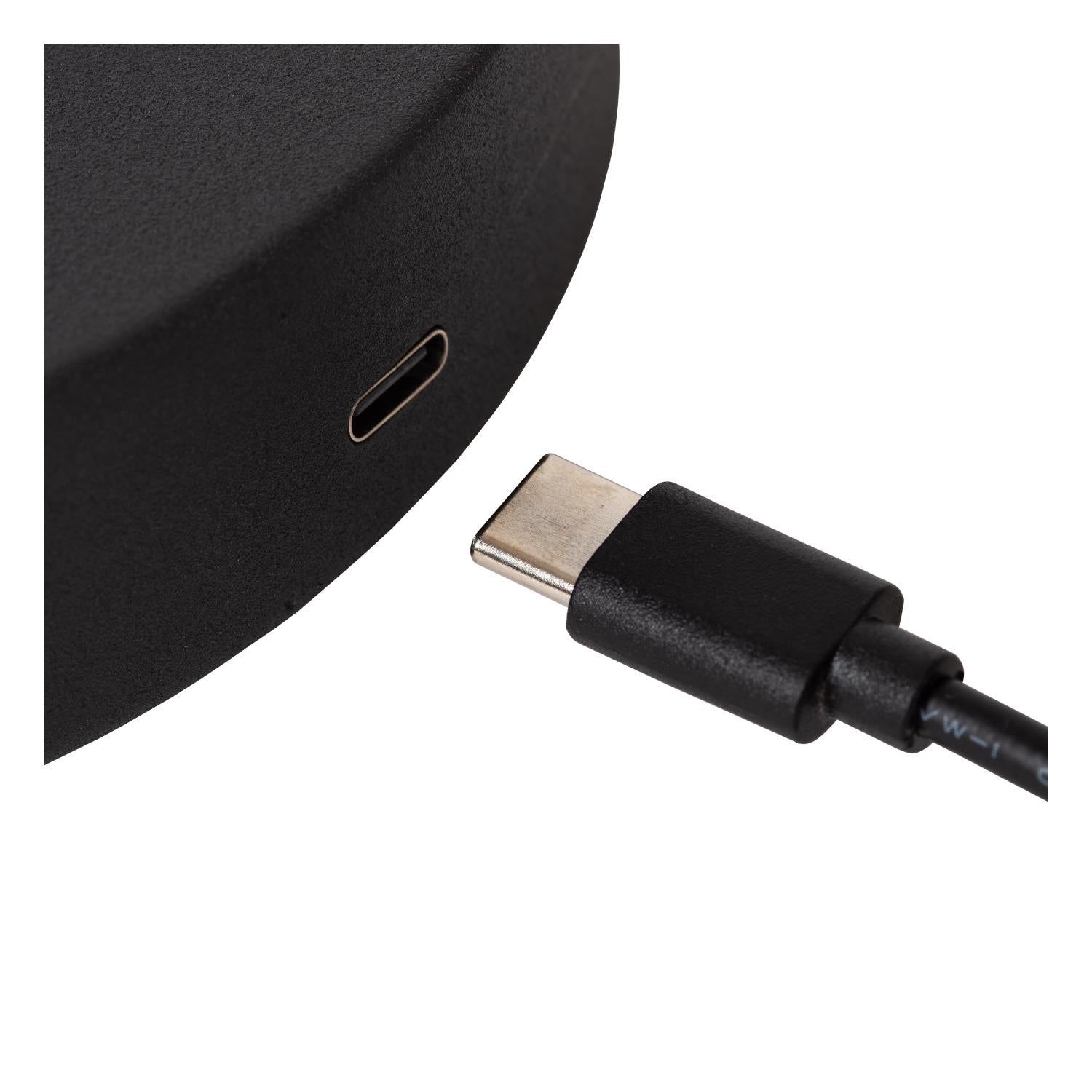 Stirling vloerlamp LED oplaadbaar zwart