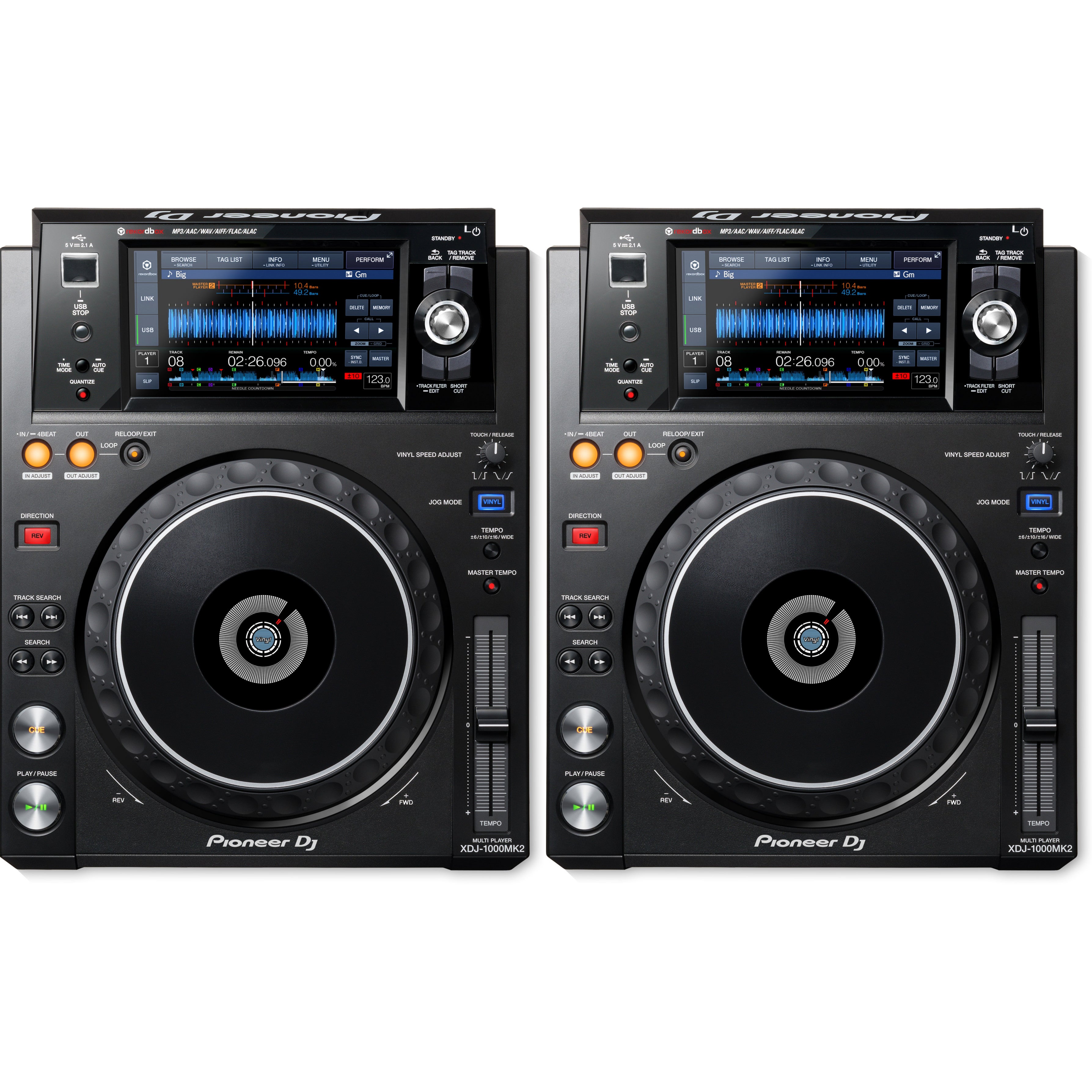 Pioneer DJ XDJ-1000 MK2 set van 2