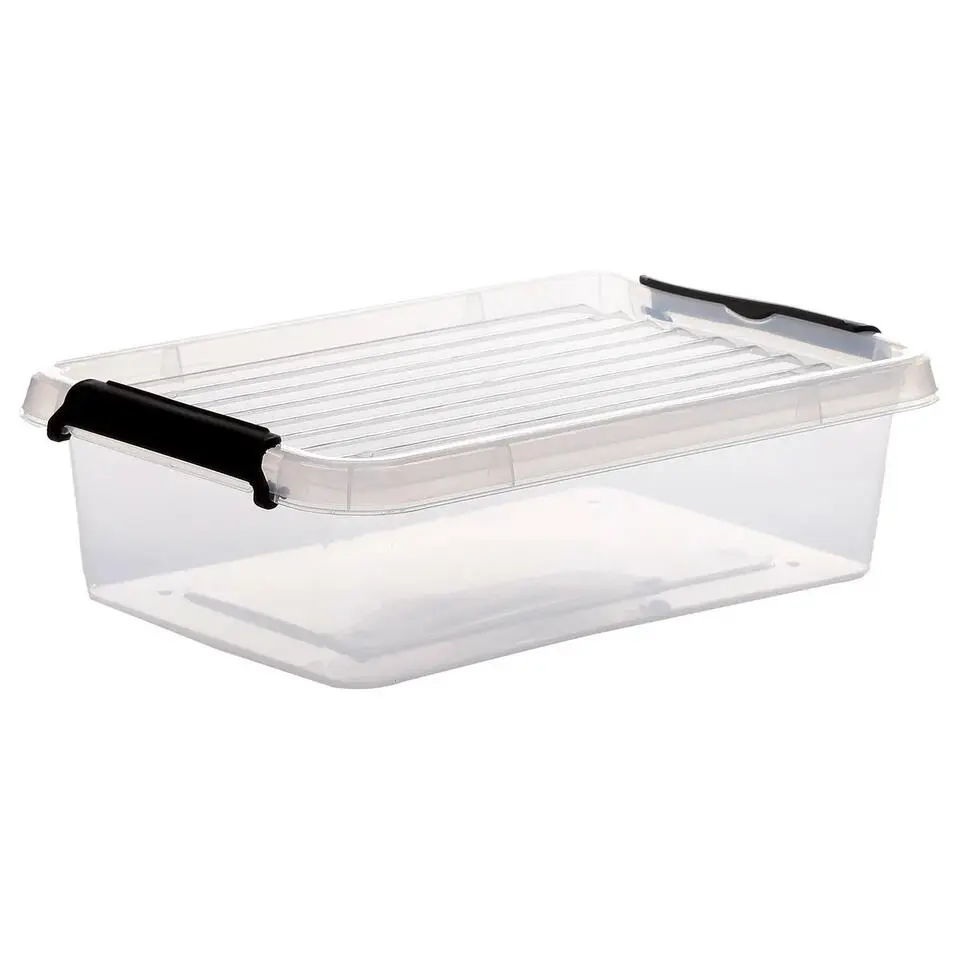 5Five Opbergkist met deksel - Clip Box - 3L - 29x20x8 cm