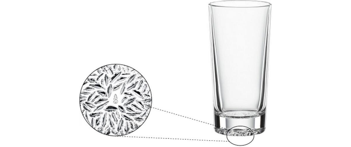 Longdrinkglas Lounge 2.0 305 ml, 4 Stück, TransparentSet aus 4 Highball-Gläsern