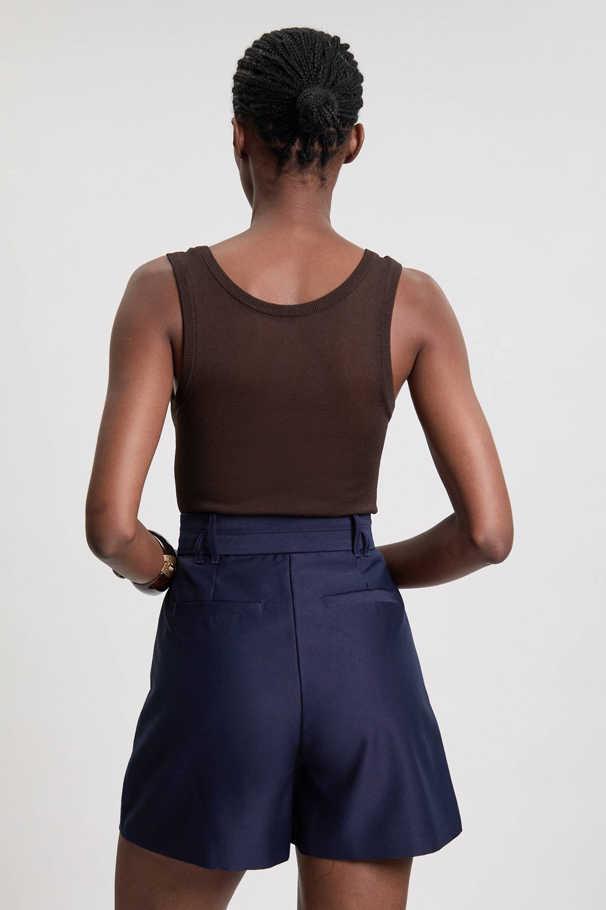KarenMillen Short En Satin Ajusté