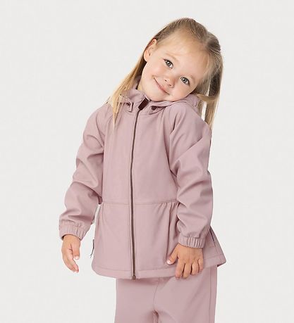 Mini A Ture Softshelljacke m. Fleece - MatBriddi - Cloudy Rose