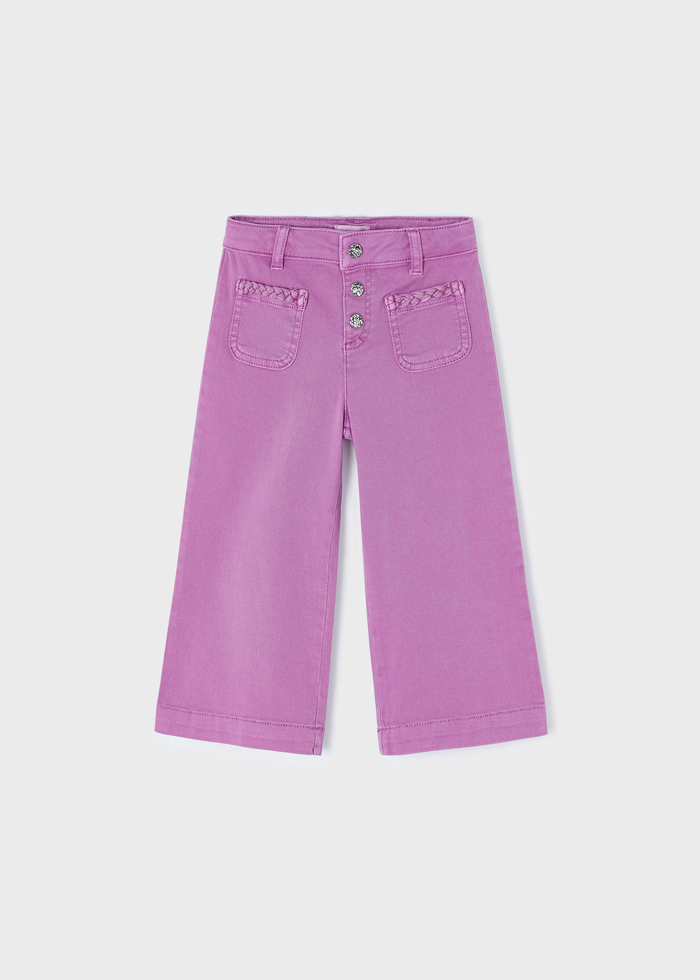 Calças Better Cotton de corte amplo para meninas, cor cru