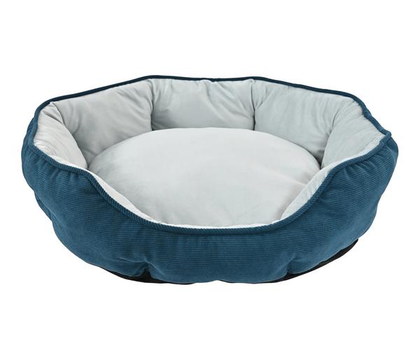 Dehner Lieblinge Kuschelbett Pitch, oval, blau