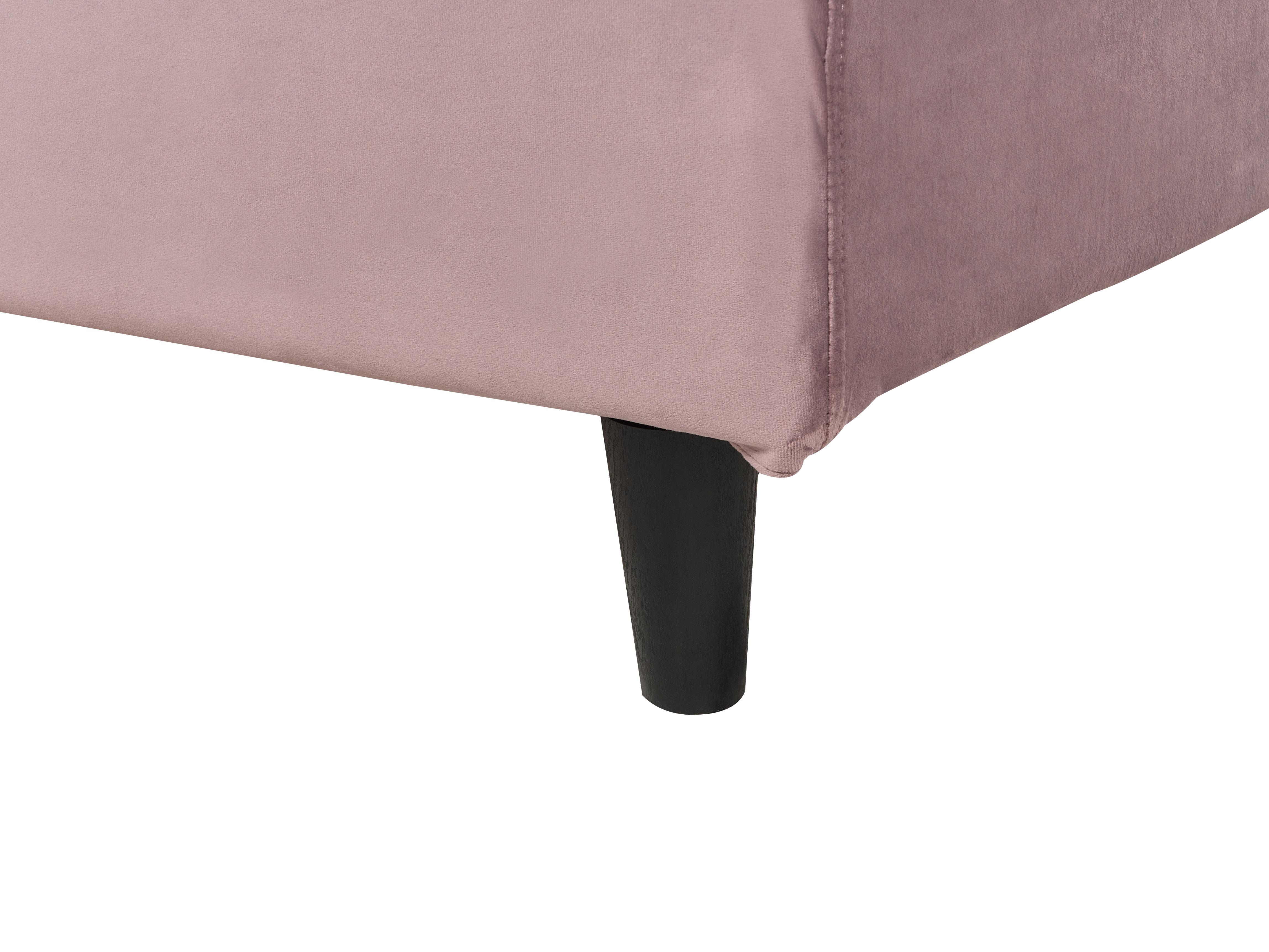 Bed Fluweel FITOU 90 x 200 cm Roze