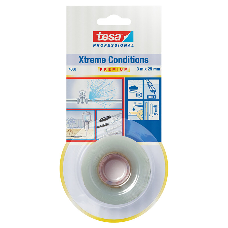 Tesa PRO afdichtingstape Transparant 25mmx3m