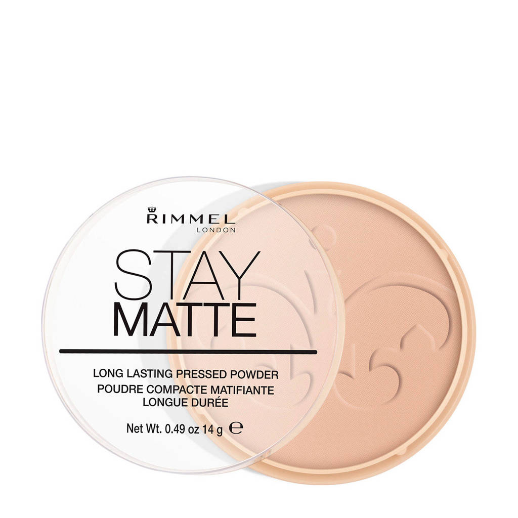 Yes, de poeder, zodat ik makeup op kan zonderStay Matte Pressed Powder - Cashmere - Beige