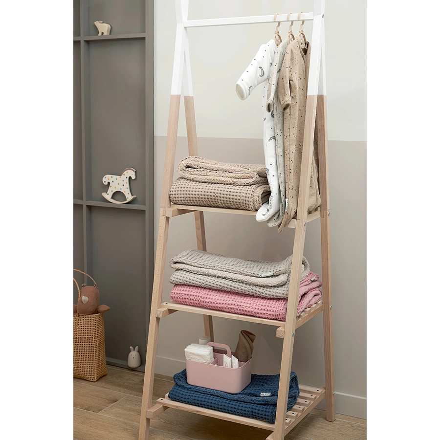 MEYCO Babydecke Waffel Teddy Sand