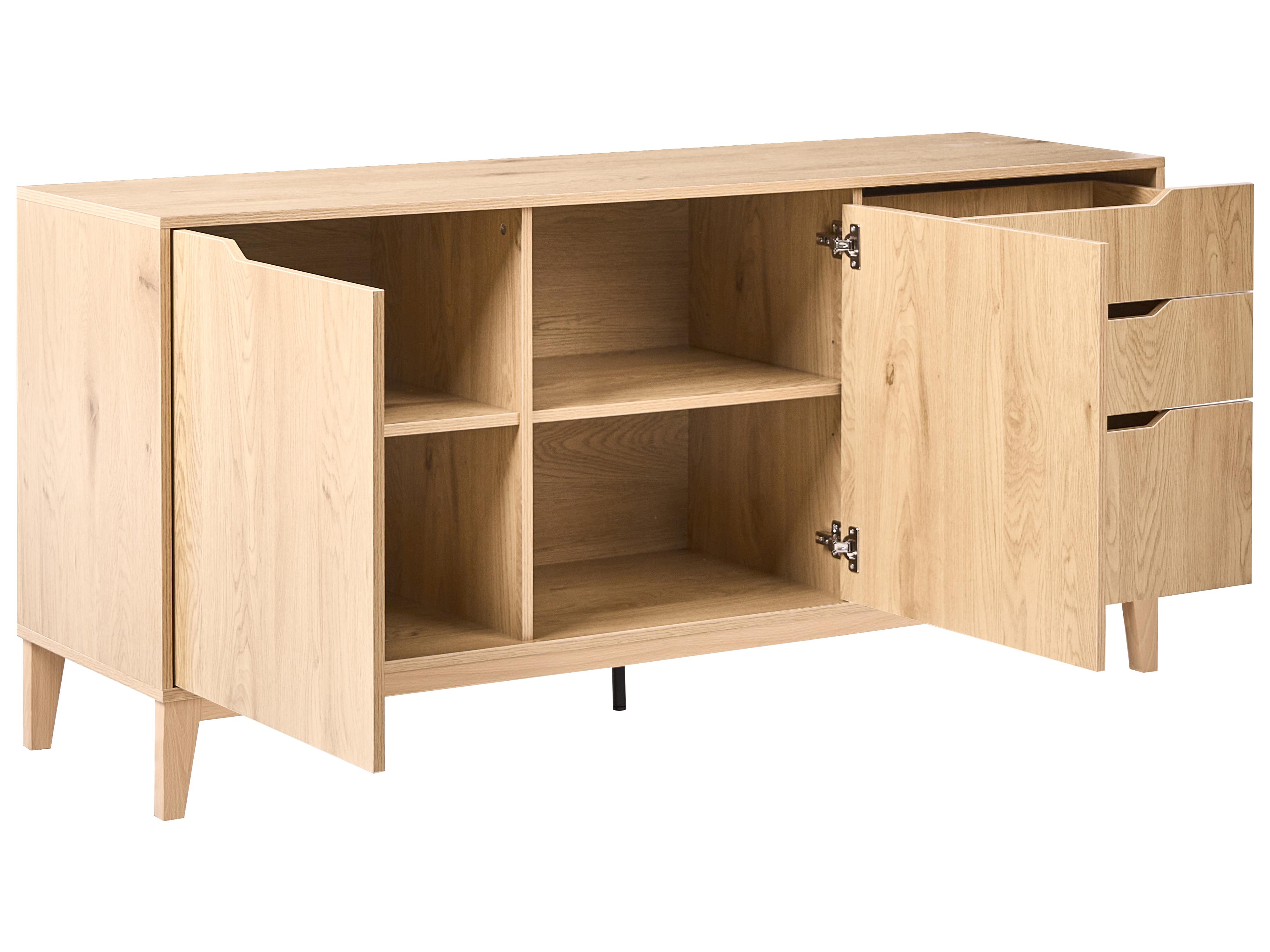 Dressoir met 2 deuren MONCTON Lichtbruin