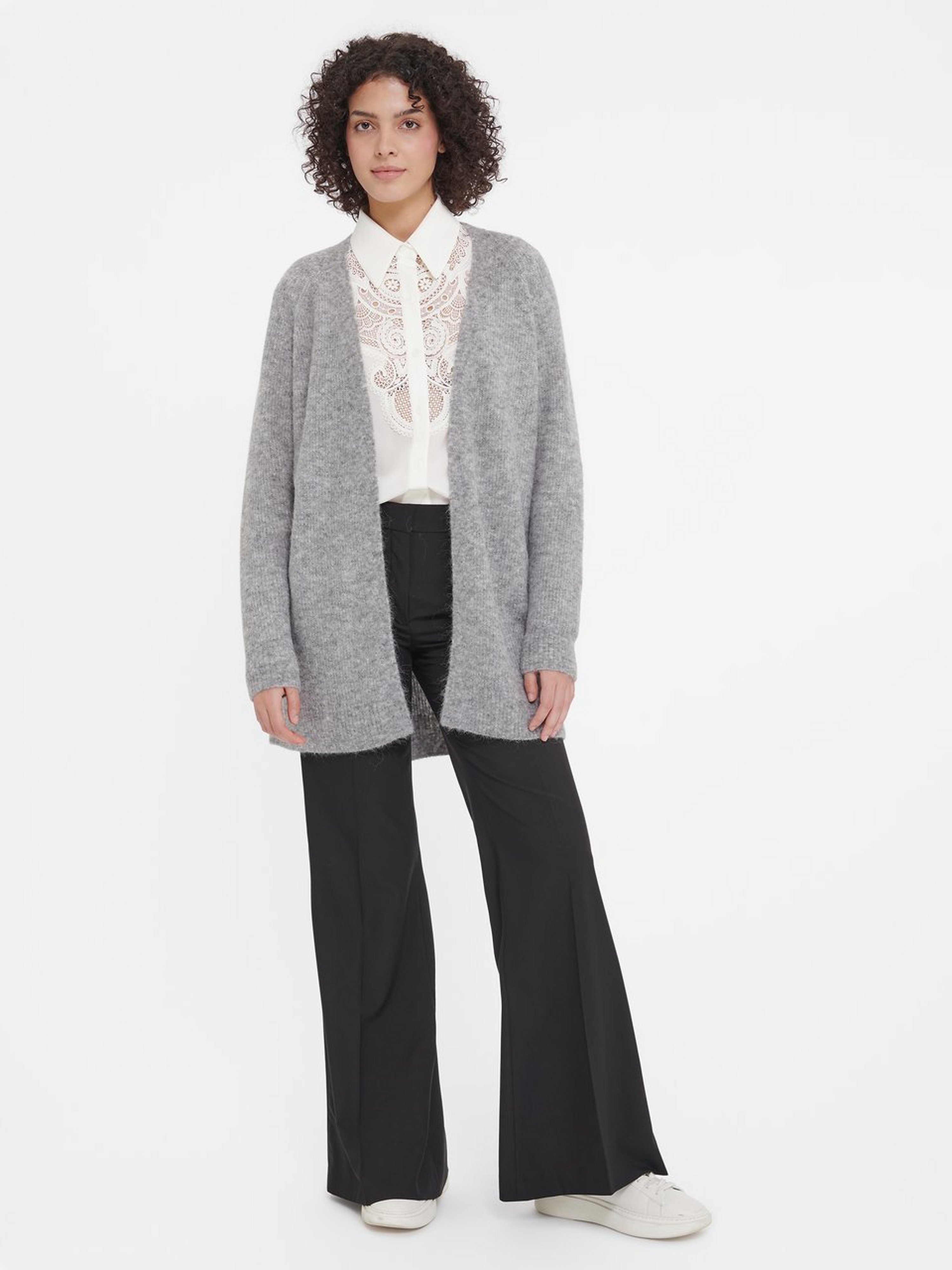 Cardigan mit Reverskragen
