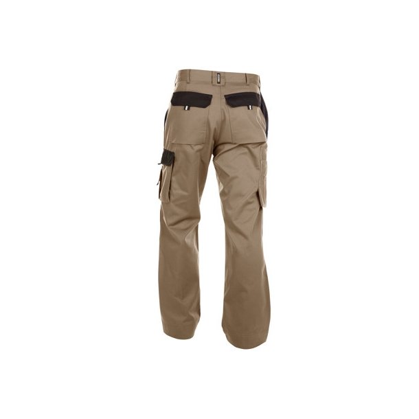 200426 Dassy ® Boston to farvet arbejdsbukser med knælommer beige sort 245 g