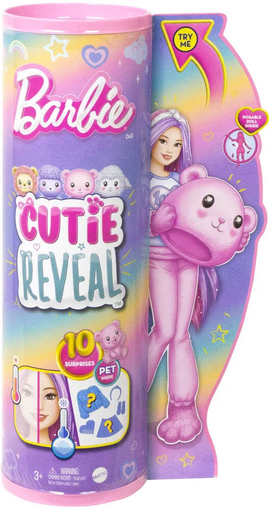 BARBIE -  POUPEE CUTIE REVEAL OURSON