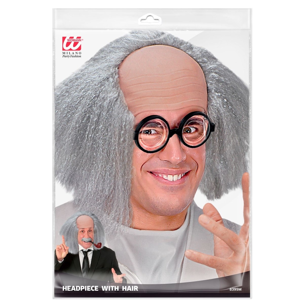 Halloween Pruik Professor Kaal