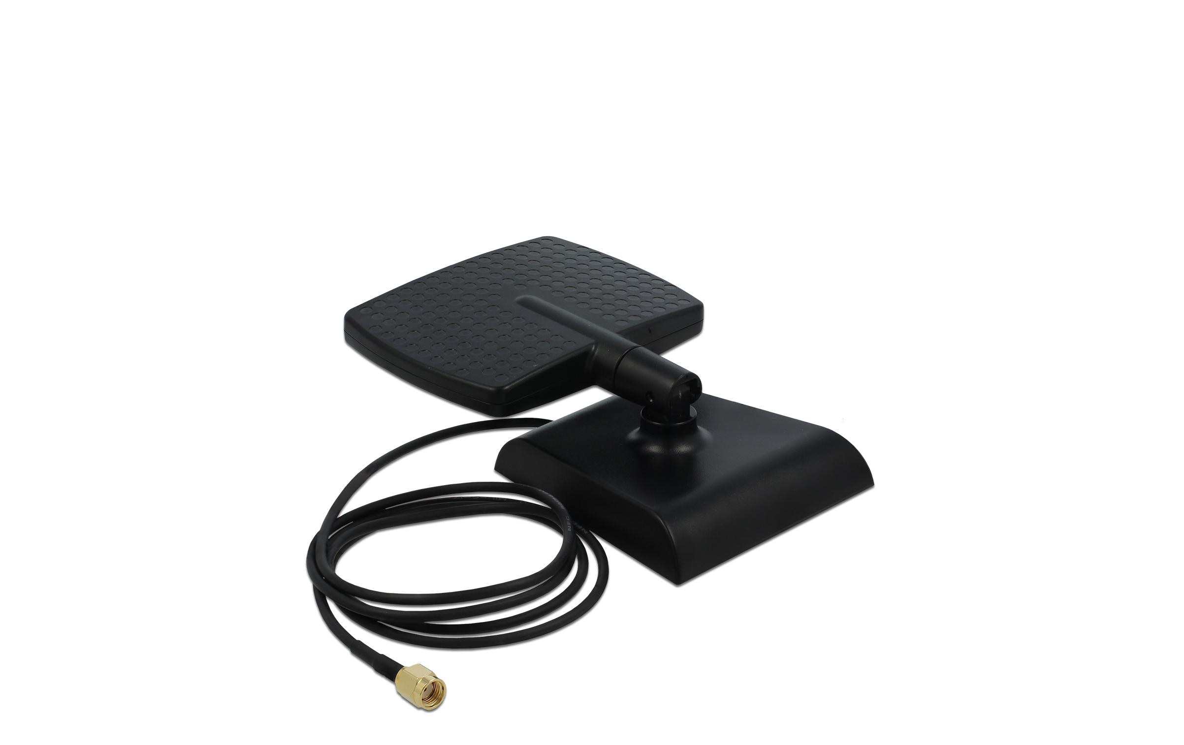 WLAN-Antenne WiFi 6 RP-SMA 6 dBi RundstrahlWLAN WiFi 6 Antenne RP-SMA Stecker 4 - 6 dBi direktional mit magnetischem Standfuss mit Kippgelenk