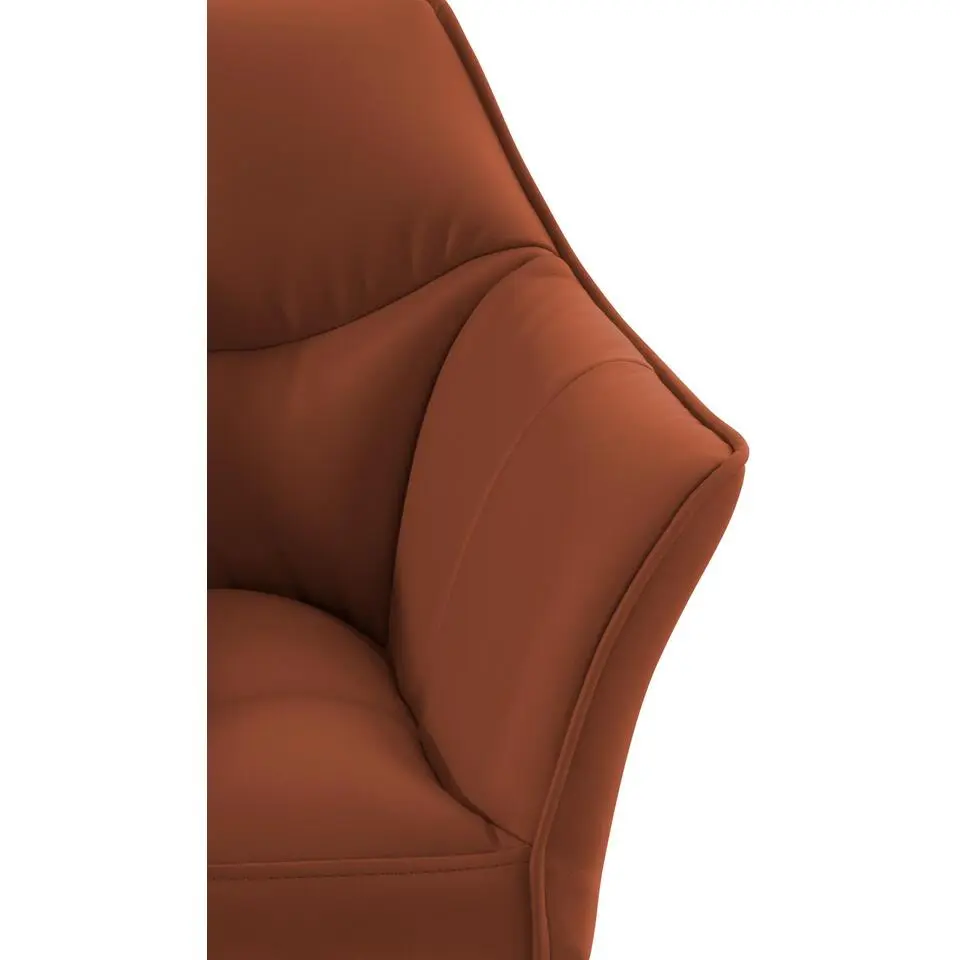 CLP Lounger Damaso zwart Frame - Kunstleer - licht bruin