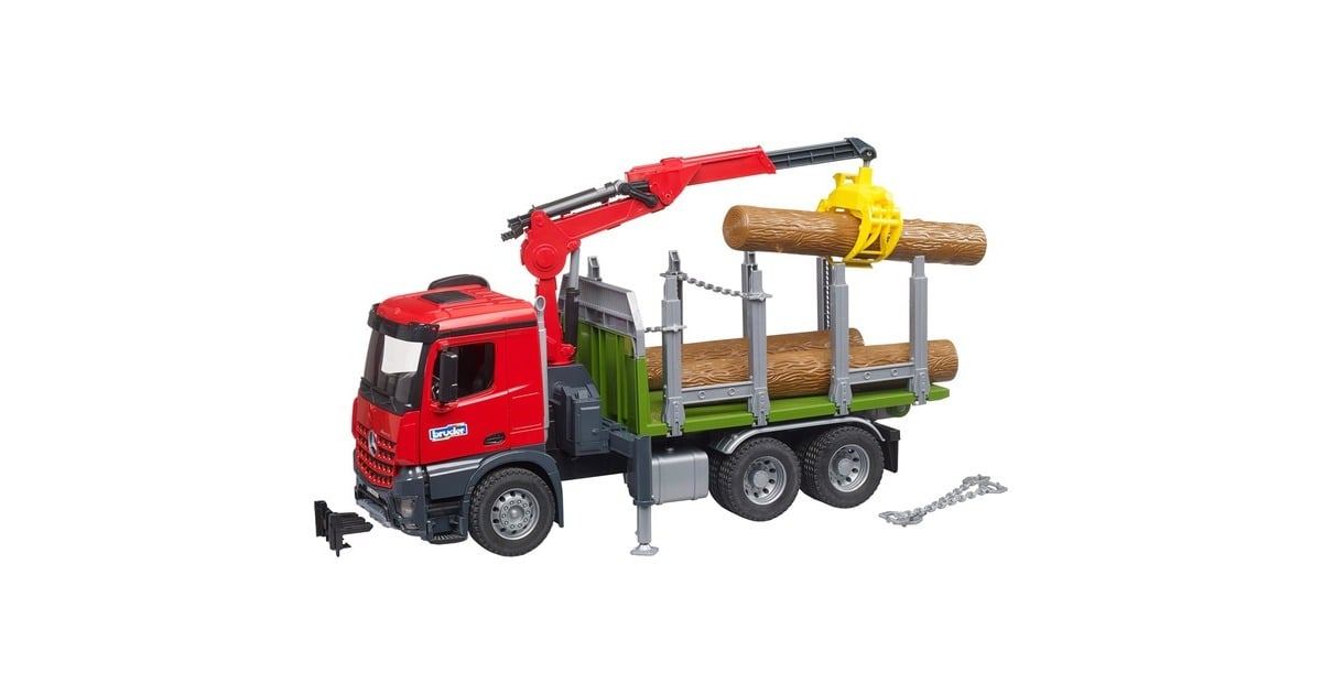 bruderMB Arocs houtvrachtwagen met laadkraan en grijper Modelvoertuig  (03669)