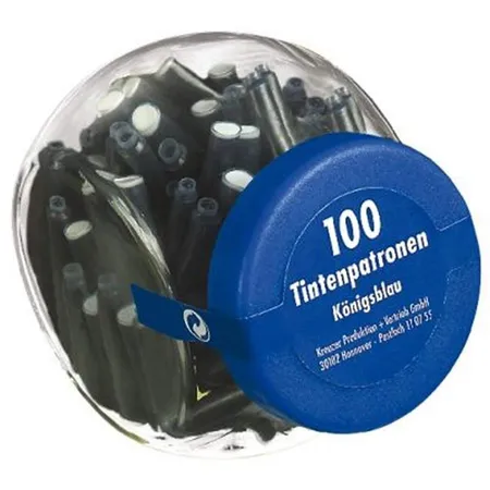 Herlitz Tintenpatronen im Glas, königsblau, 500 Stück