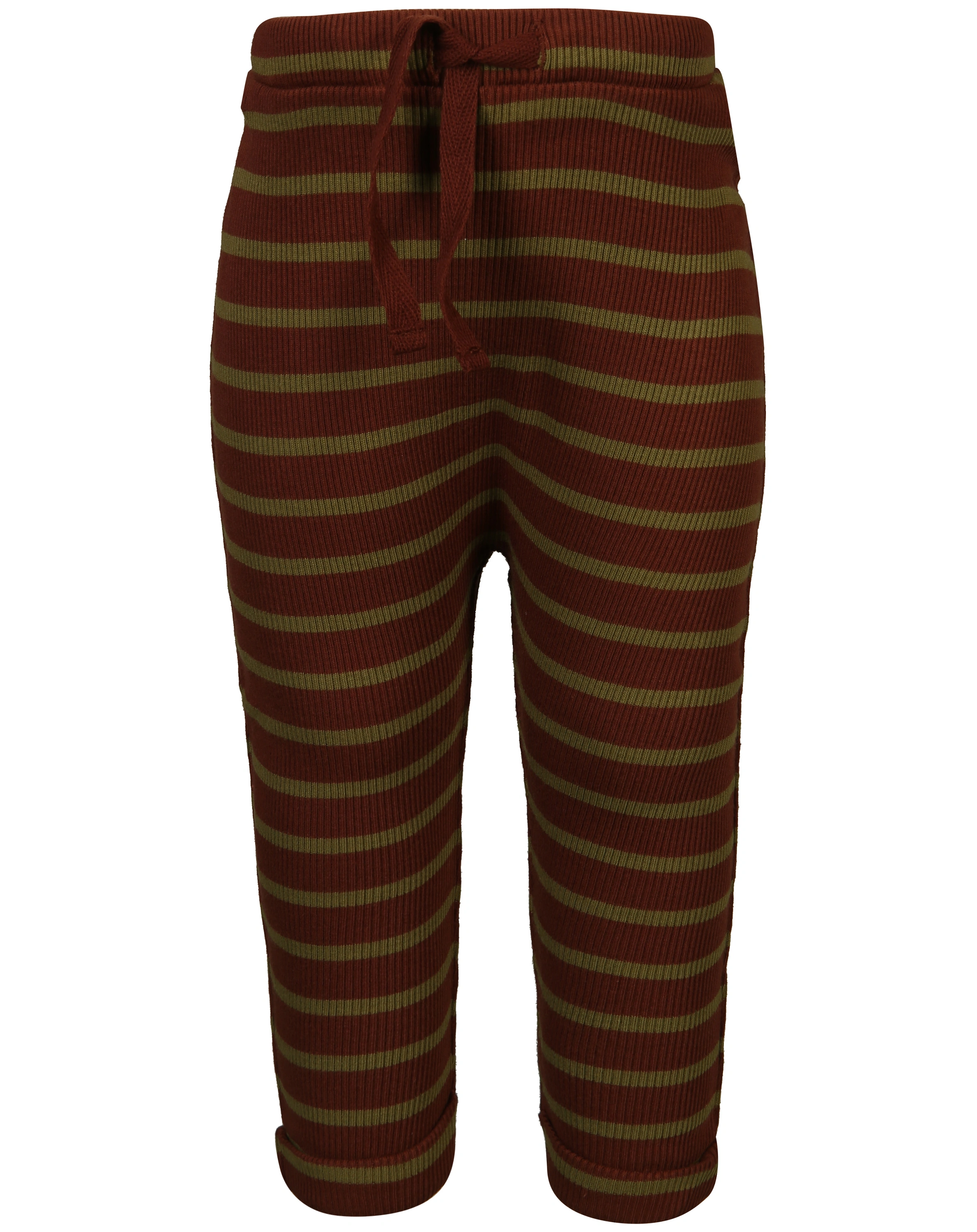 Schlupfhose BASIC BOY DOUBLE RIB gestreift in art brown