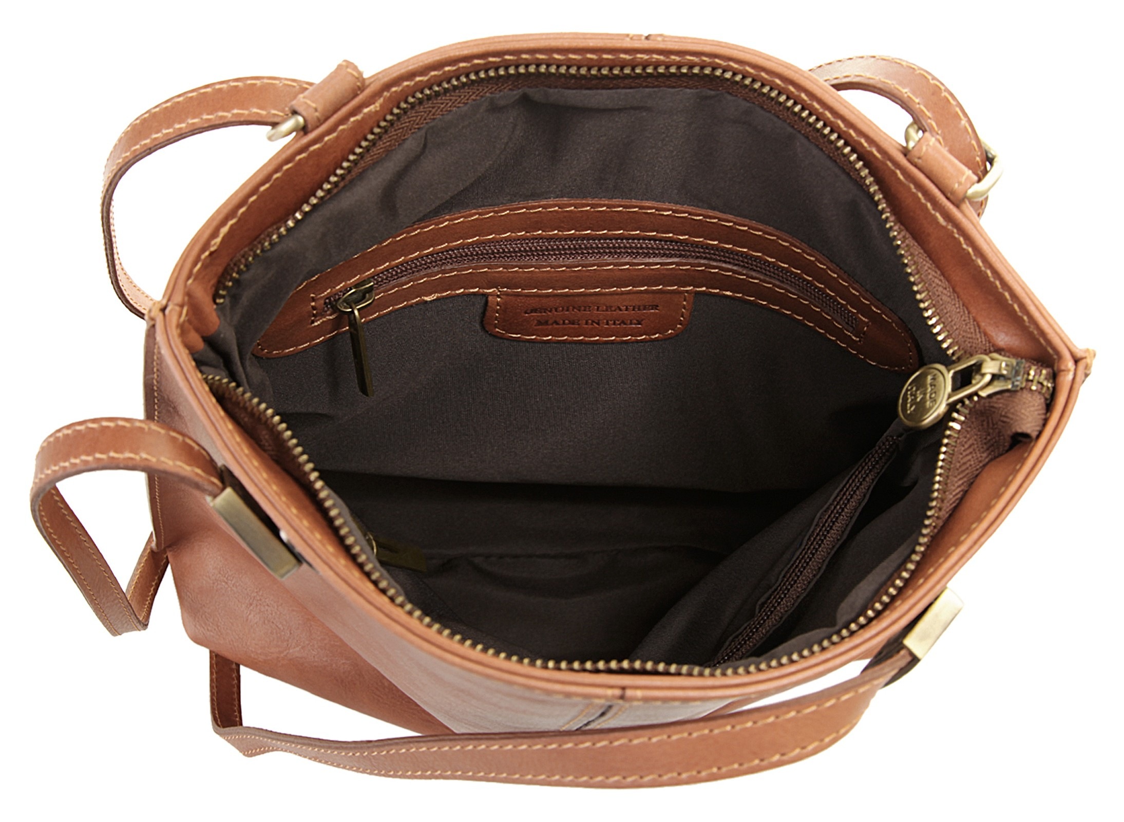 Piké Cityrucksack echt Leder, Made in Italy