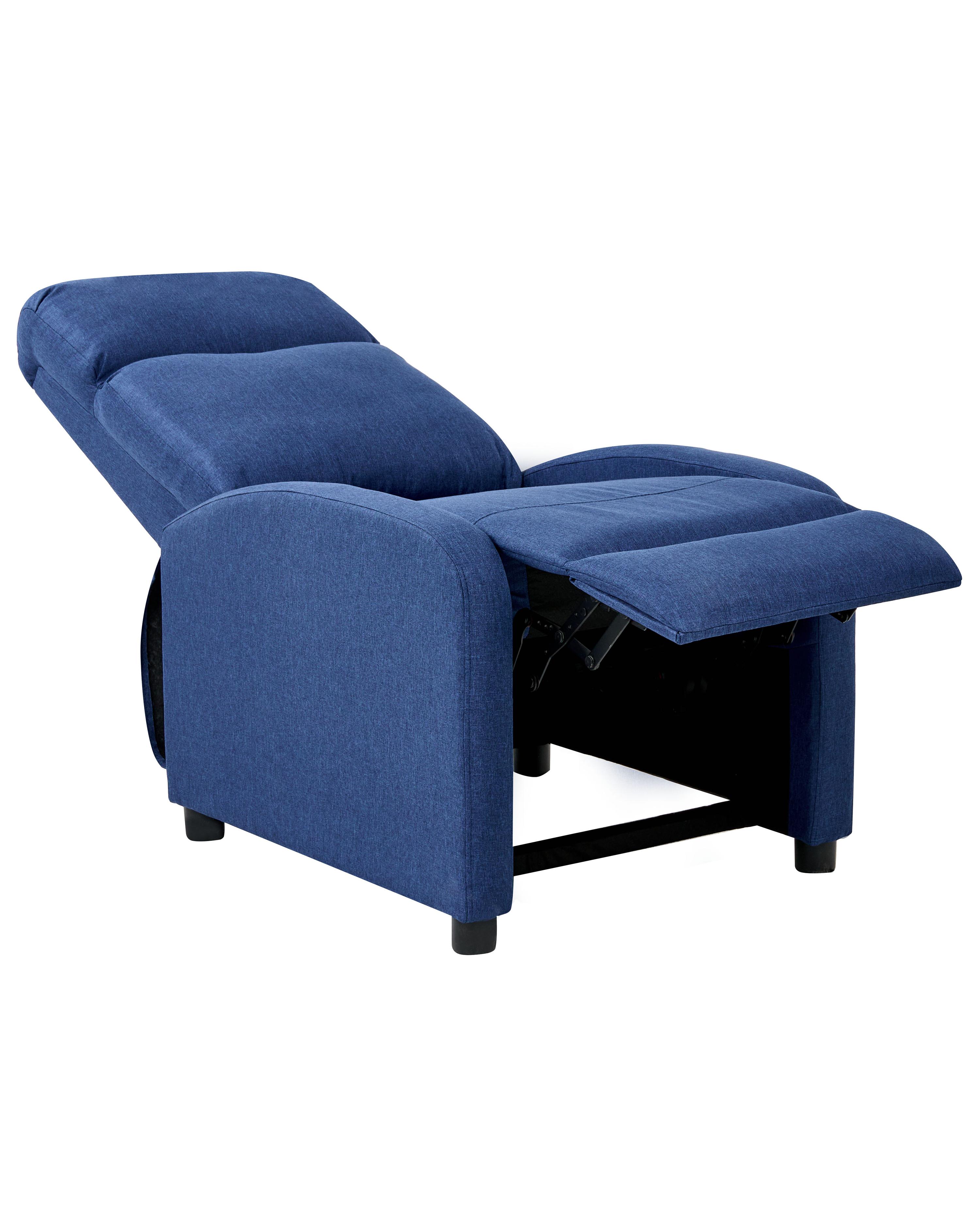 Relaxfauteuil EMINENCE Kunstlinnen Marineblauw