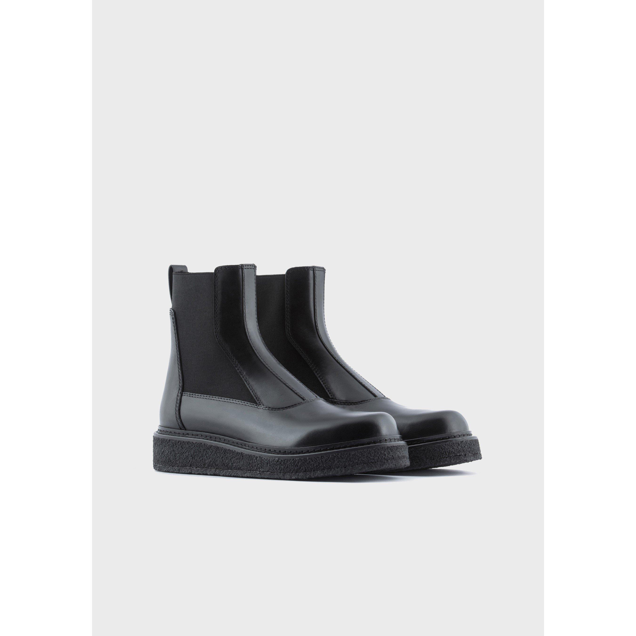 Emporio Armani Calf Leather Boots