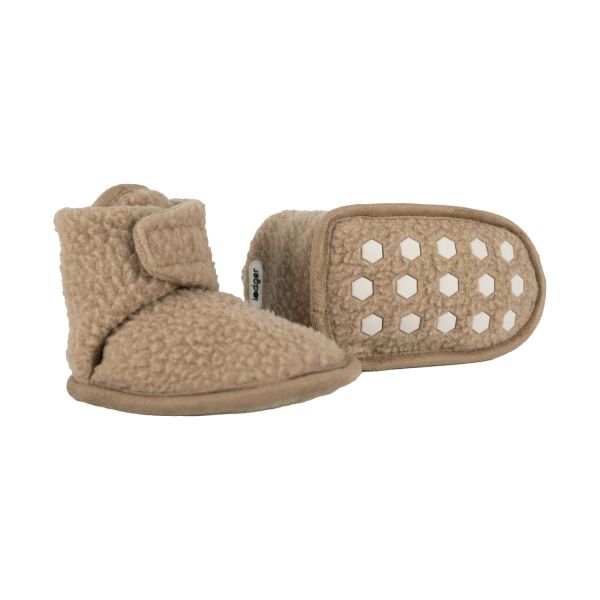 Lodger Slofjes - Teddy Fleece - Beige - 3-6M