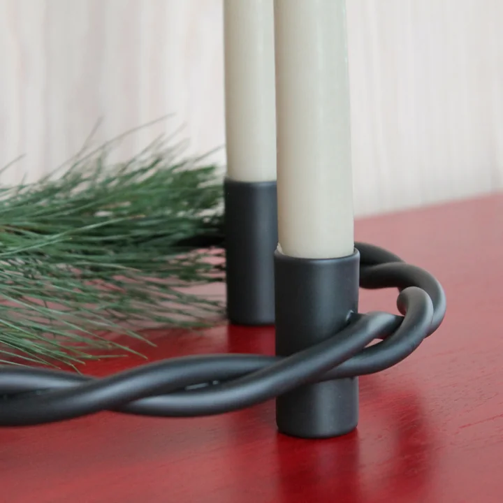 OYOY - Mellow Adventskerzenhalter, gunmetal