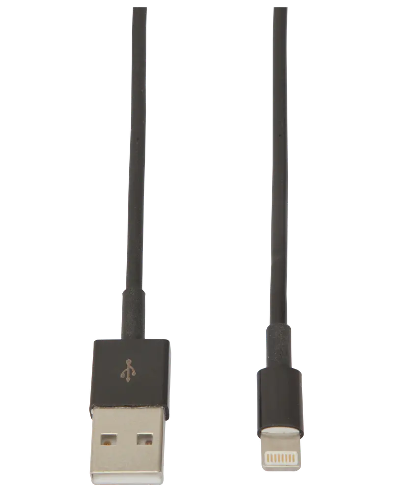 SINOX Lightningkabel 1 meter - sort