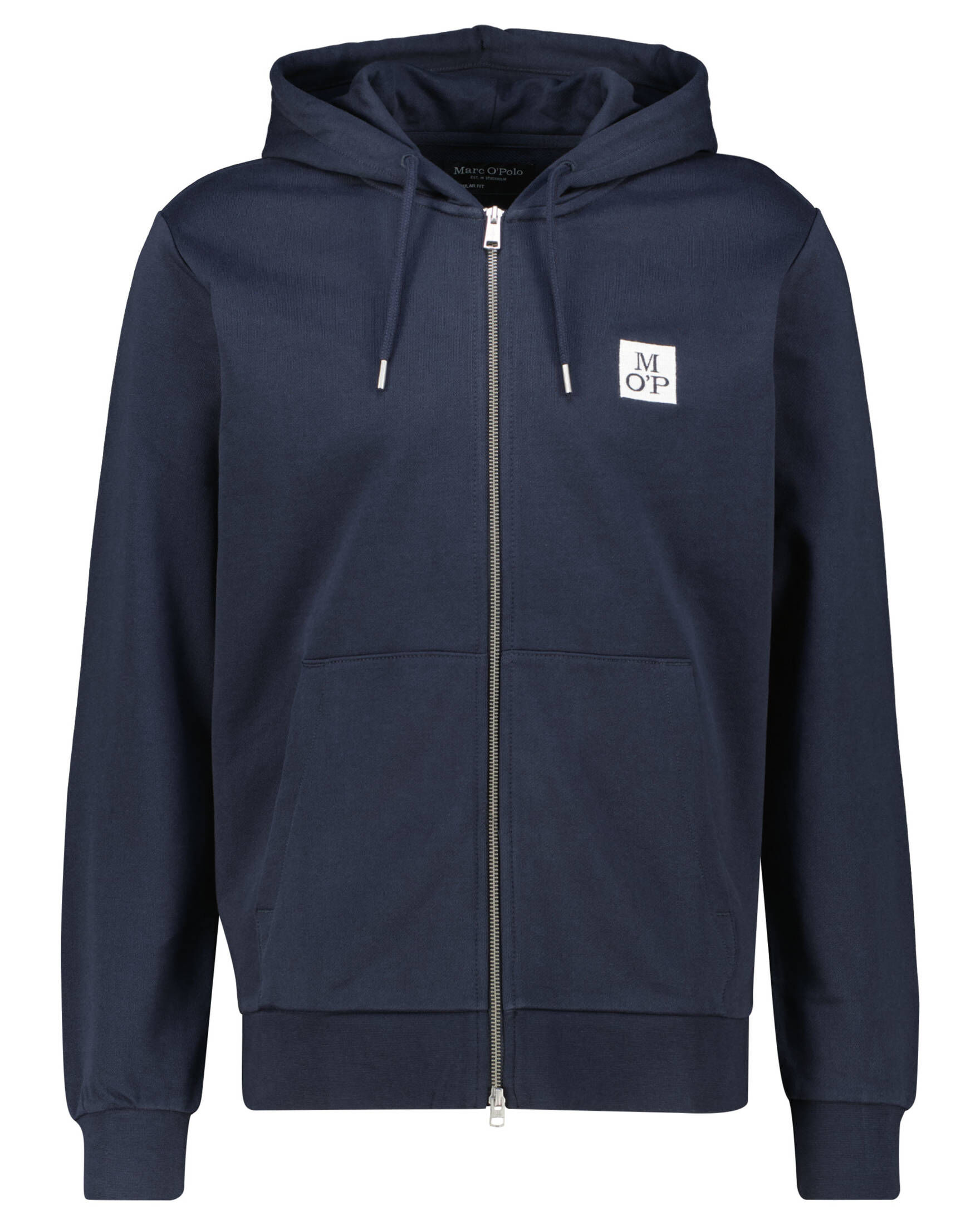 Marc O'Polo| Herren Sweatjacke aus BIO-Baumwolle mit Kapuze Regular Fit