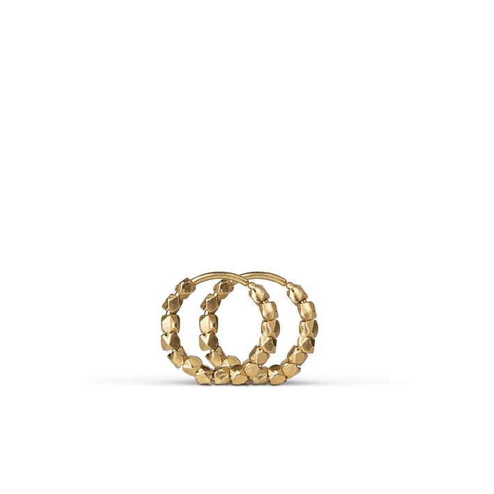 Jane Kønig  Bead twist ørering - Forgyldt sølv